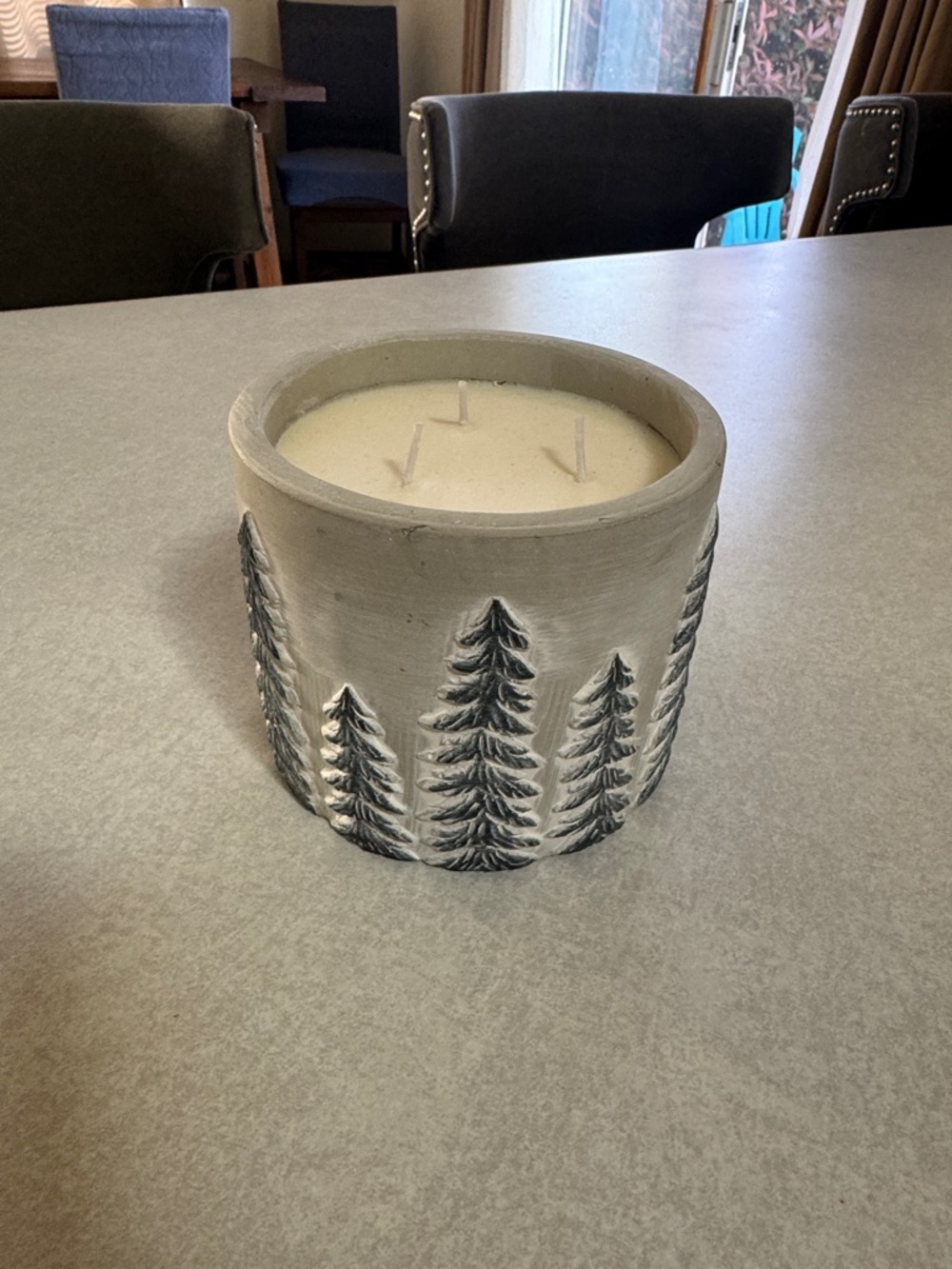 Rustic Pine Tree Triple-Wick Candle